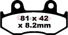 Suzuki AN 400 X/Y Burgman (1999-2000) Sinter Arka Fren Balatasi EBC SFA323/3HH
