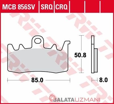 Triumph 765 Street Triple R (2017-> --) Ön Sinter Fren Balatasi TRW MCB856SV*