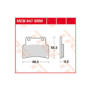 SYM MAX400 KYMCO XCİTİNG 400 SİNTERLİ ÖN FREN BALATASI TRW