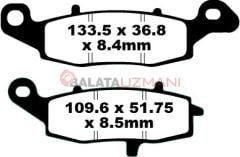 Suzuki SV 650 AL7/AL8 (ABS) (2016-2018) Sinter Sol Ön Fren Balatasi EBC FA229HH