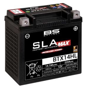 BTX14HL SLA MAX BS BATERY 12V, 14,7 AH 220 CCA KAPASİTE