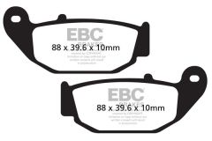 Honda MSX 125 D Grom (2013-2014) Arka Organik Kevlar Fren Balatasi EBC FA629
