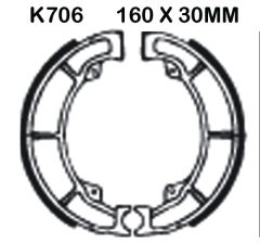Kawasaki EN-500 (EN 500 A1/A2/A3/A4) (1997-2000) Arka Organik Kevlar Fren Balatasi EBC K709