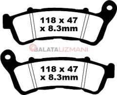 Honda CBF 1000 S S7/S8/S9/SA (3 Piston Ön Kaliper/ABS Model) (2007-2011) Sinter Ön Fren Balatasi EBC FA388HH*