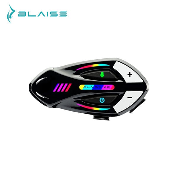 BLAISE X2 Bluetooth Motosiklet Intercom Siyah