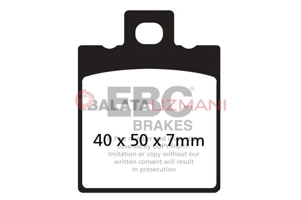 Ducati 600 Monster (2000-2001) Organik Arka Fren Balatasi EBC FA047