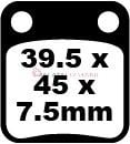 Honda CG 150 ESD Titan (2004-2005) Sinter Ön Fren Balatasi EBC FA054R