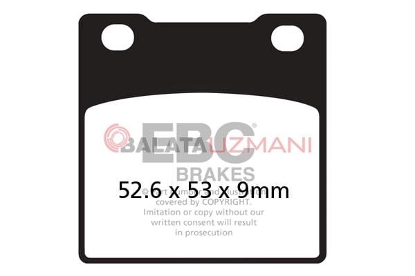Suzuki GSX 750 W/X/Y/K1 (1998-2003) Organik Arka Fren Balatasi EBC FA063