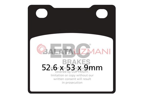 Suzuki GSX 750 FW/FX/FY/FK1/FK2 (1998-2002) Organik Arka Fren Balatasi EBC FA063