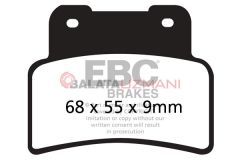 Yamaha YZF-R 125/ 125 A (2014-2018) Organik Ön Fren Balatasi EBC FA432