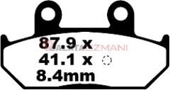 Suzuki AN 400 AK9/ZAK9/AL0/ZAL0/AL1/ZAL1/AL2/AL3/AL4/ZAL4/AL5/ZAL5/AL6/ZAL6AL7/ZAL7/AL8/ZAL8 Burgman/Skywave (ABS) (2007-2018) Organik Arka Fren Balatasi EBC SFA412