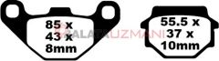Kawasaki KLR 250 D2-D22 (1984-2005) Sinter Ön Fren Balatasi EBC FA067R