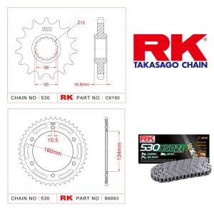 Honda CBR 1000 RR Rk X-ring Zincir Dişli Set 530 XSO-16/42T