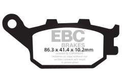 Honda NC 700 SAC/SAD - DCT (2012-2013) Arka Organik Kevlar Fren Balatasi EBC FA174