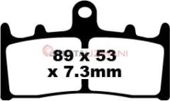 Suzuki GSXR 1000 K1/K2 (2001-2002) Sinter Ön Fren Balatasi EBC FA188HH*