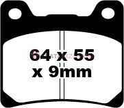 Yamaha XJ 900 S Diversion (1995-2003) Sinter Arka Fren Balatasi EBC FA088HH