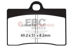 Ducati 600 Monster Dark (1998-1999) Organik Ön Fren Balatasi EBC FA095