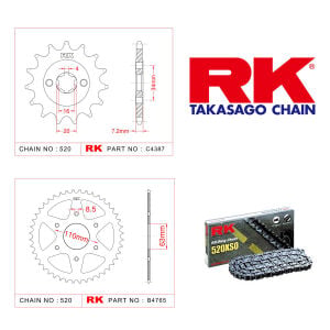 Ktm DUKE 125 Rk X-ring Zincir Dişli Set 520 XSO 14/45T