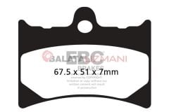Aprilia RS 125 (5 Vida Arka Disk/2T) (1999-2005) Organik Ön Fren Balatasi EBC FA126