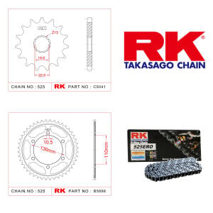 Suzuki GSX-R 600 Rk Zincir Dişli Set 525 ERO O-Ring 16/43T