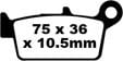 Suzuki DR-Z 400 SY/EY/Y/SEK1/EK1/K1/SK2/EK2/K2/K3/SK3/EK3/K4/SK4/EK4/SK5/EK5/K5/EK5/EK6/SK6/K6 (2000-2008) Arka Organik Kevlar Fren Balatasi EBC FA131TT