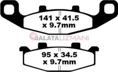 Kawasaki KLE 500 B1P/B6F/B7F (2005-2007) Sinter Ön Fren Balatasi EBC FA129HH