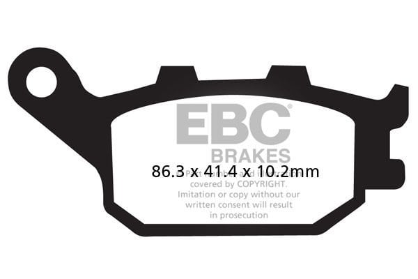 Suzuki GSF 1250 SK7/SK8/SK9/SL0 (Faired Bandit - ABSli) (2007-2010) Arka Organik Kevlar Fren Balatasi EBC FA174