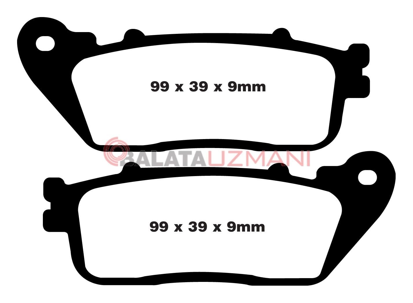 Honda VFR 1200 FA/FAD (2010-2017) Sinter Arka Fren Balatasi EBC FA488HH