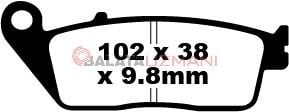 Honda CBR 300 RA (ABS) (2014-2017) Sinter Ön Fren Balatasi EBC FA196HH
