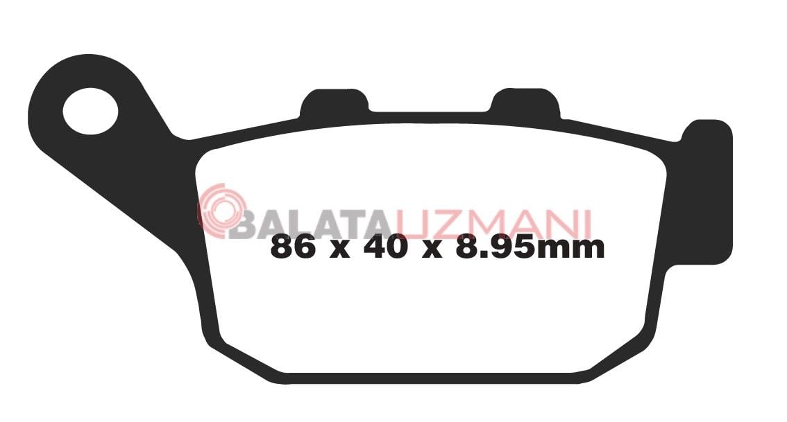 Honda NC 750 S (NC 750 SE/SAE/SDE) (2014-2018) Sinter Arka Fren Balatasi EBC FA496HH