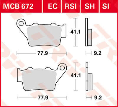 QJ MOTOR SRT (550 X) ARKA FREN BALATASI TRW SİNTERLİ
