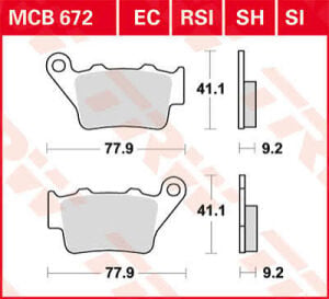 QJ MOTOR SRT (550 X) ARKA FREN BALATASI TRW SİNTERLİ