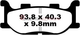 Yamaha XP 500 S/T/V T-Max (5VU1/2) (2004-2007) Karbon Ön Fren Balatasi EBC SFAC199*