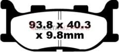Yamaha XP 500 S/T/V T-Max (5VU1/2) (2004-2007) Karbon Ön Fren Balatasi EBC SFAC199*