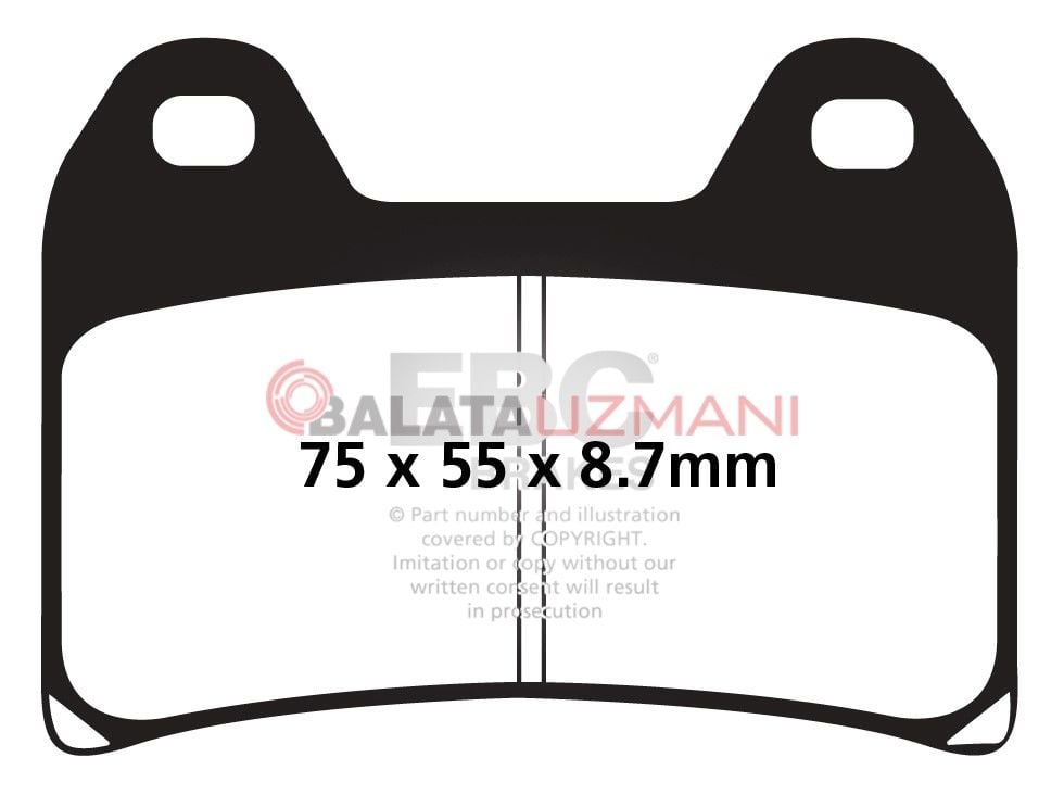 Aprilia Dorsodura Factory 750 (2010-2013) Yari Sinter Ön Fren Balatasi EBC FA244V*