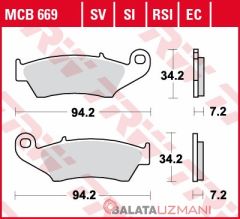 Suzuki DR-Z 400 E, S, SM (2000->2008) Ön Sinter Fren Balatasi TRW MCB669SI