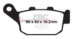Honda NC 700 X (ABS siz) (2012-2013) Yari Sinter Arka Fren Balatasi EBC FA140V