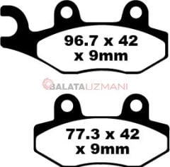 Peugeot Satelis 400 Premium / Urban / RS (2008-2012) Karbon Arka Fren Balatasi EBC SFAC228