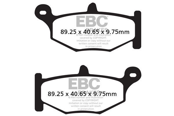 Suzuki GSX 1300 BKK8/BKK9/BKL0/BKL1 B-King (2008-2012) Arka Organik Kevlar Fren Balatasi EBC FA419