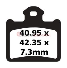 KTM SX 85 (19 inç/16 inç Jant - 240mm Ön Disk/Radyal Kaliper) (2013-2018) Organik Arka Fren Balatasi EBC FA602TT