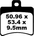 Aprilia Scarabeo 200 (2007-2009) Arka Organik Kevlar Fren Balatasi EBC SFA298