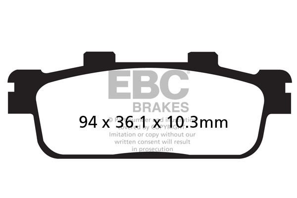 Peugeot XP 400 Karbon Seramik Arka Fren Balatasi ebc