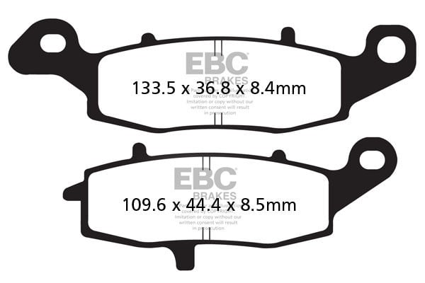 Suzuki GSX 750 FW/FX/FY/FK1/FK2 (1998-2002) Ön Sag Organik Kevlar Fren Balatasi EBC FA231