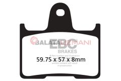 Suzuki GSXR 750 K4/K5 (2004-2005) Organik Arka Fren Balatasi EBC FA254