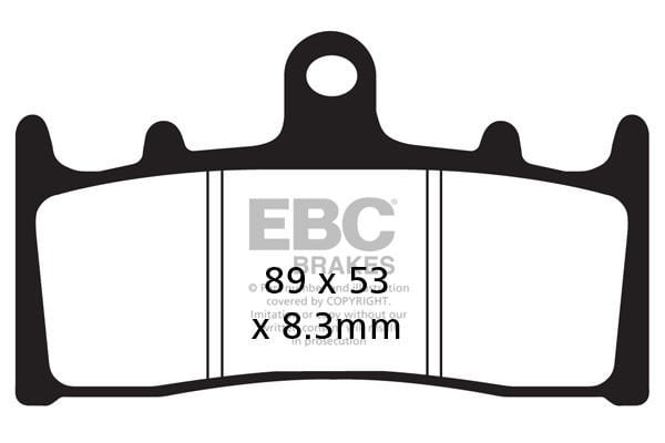 Suzuki GSXR 1000 K1/K2 (2001-2002) Ön Organik Kevlar Fren Balatasi EBC FA188*