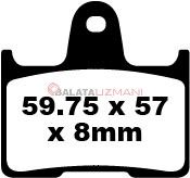 Suzuki GSXR 600 K4/K5 (2004-2005) Sinter Arka Fren Balatasi EBC FA254HH