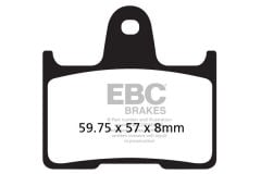 Suzuki GSXR 1000 K5/K6 (2005-2006) Arka Organik Kevlar Fren Balatasi EBC FA254