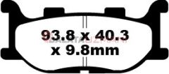 Yamaha XVS 1100 Drag Star (1999-2004) Sinter Ön Fren Balatasi EBC FA199HH*