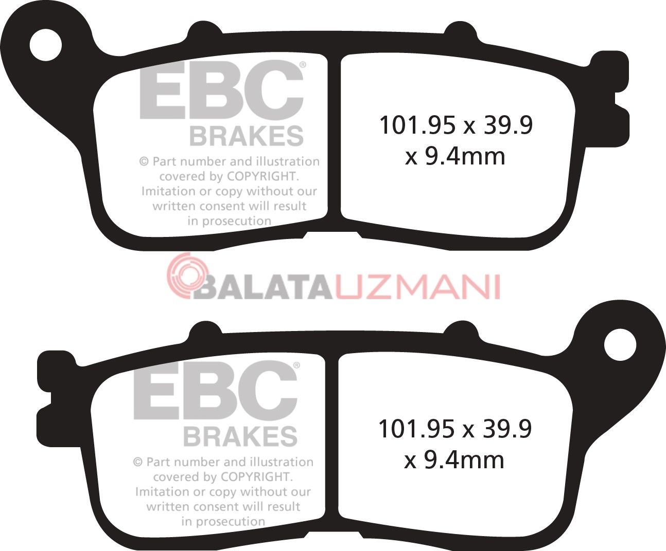 Yamaha YZF-R3 (321cc/ABS) (2015-2018) Yari Sinter Ön Fren Balatasi EBC FA663V