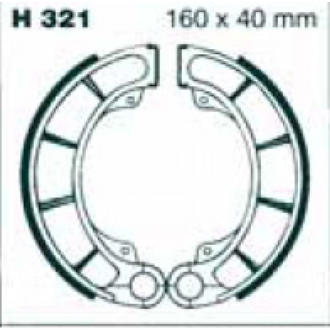 Honda VT 750 DC1/DC2 Black Widow (2001-2004) Organik Arka Fren Balatasi EBC H343